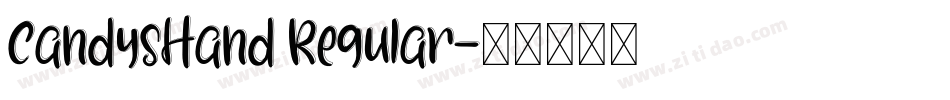 CandysHand Regular字体转换